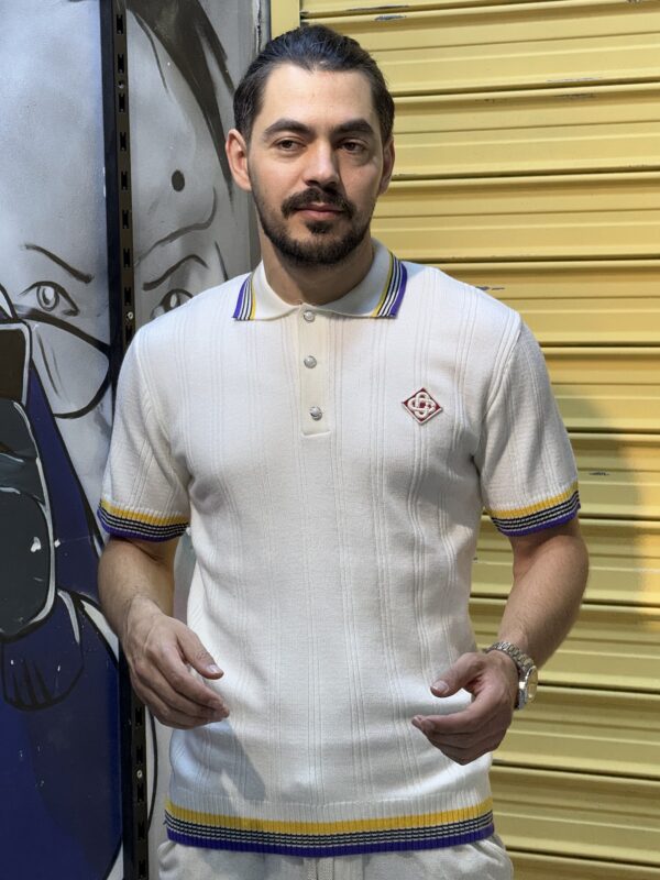 T-shirt   Polo en  maille Casablanca – Image 5