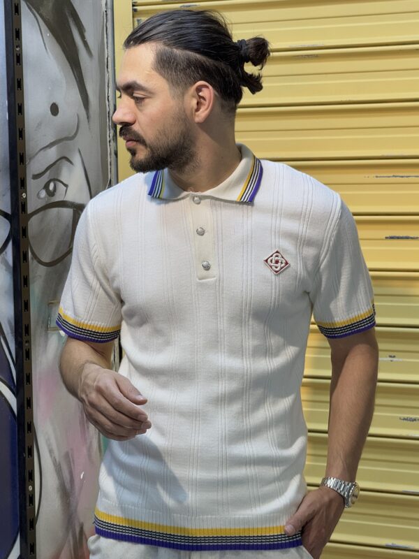 T-shirt   Polo en  maille Casablanca – Image 4