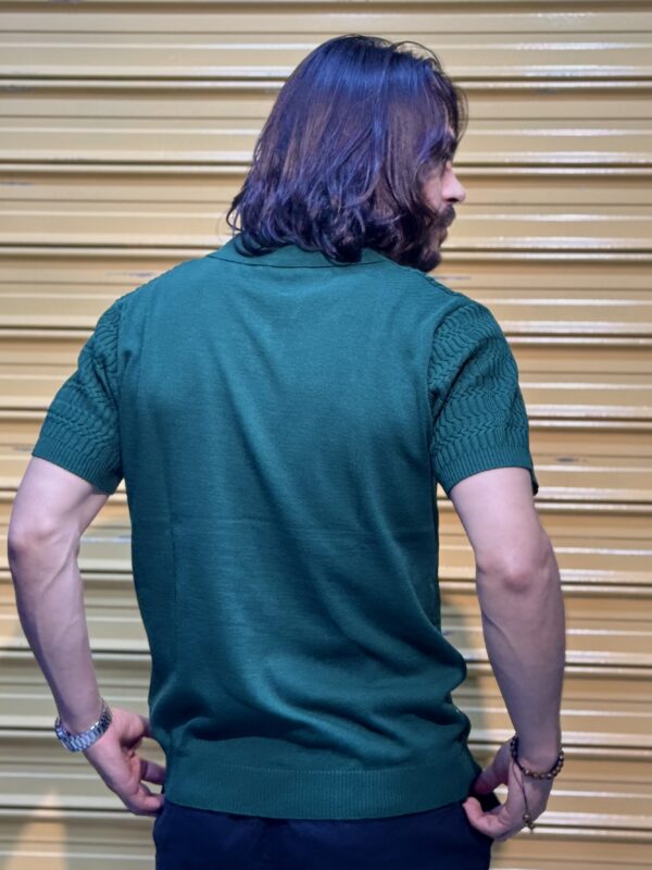 T-shirt   Polo en  maille ajouree – Image 11