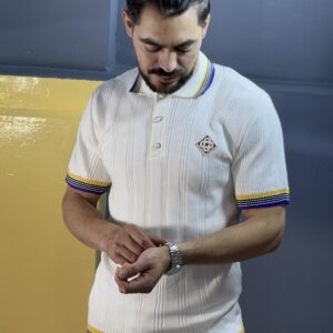 T-shirt   Polo en  maille Casablanca