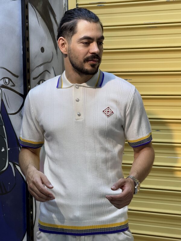T-shirt   Polo en  maille Casablanca – Image 3