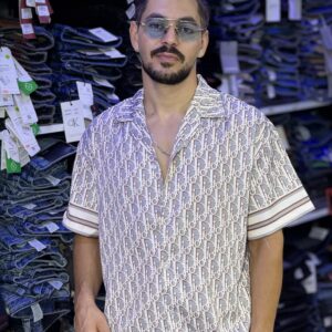 Chemise à manches courtes Dior Oblique