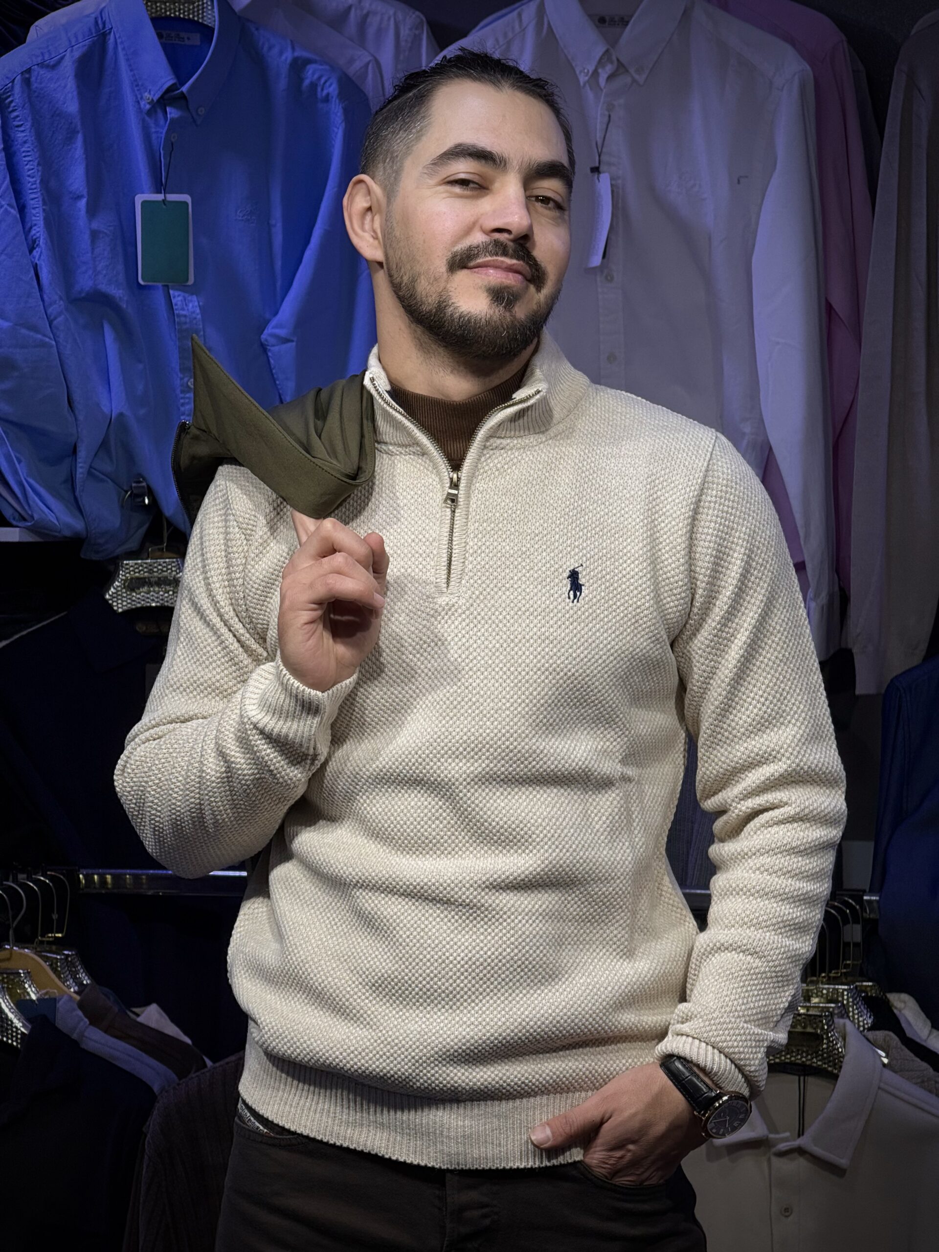 Ralph Lauren Quarter Zip Sweater – Image 5