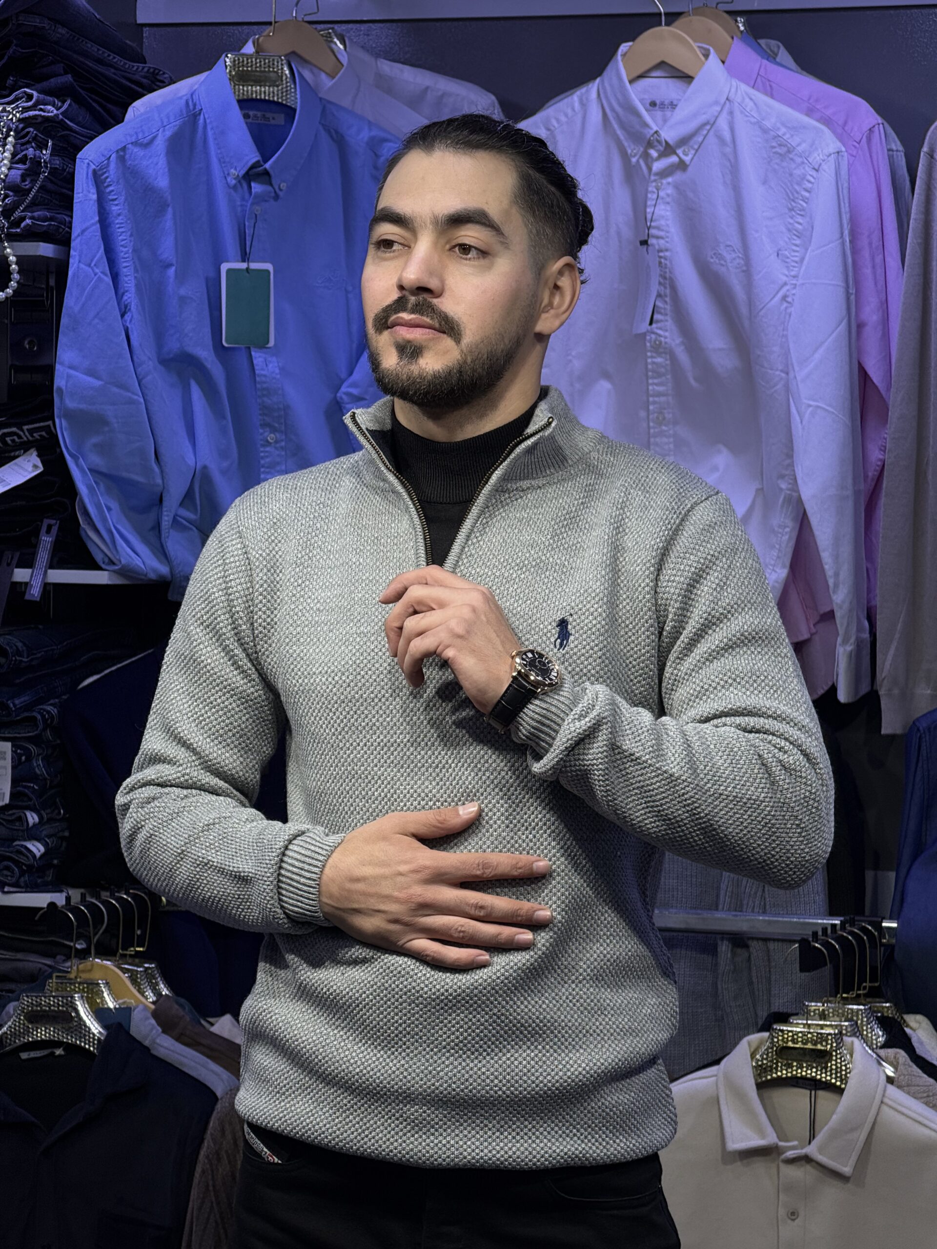 Ralph Lauren Quarter Zip Sweater – Image 7