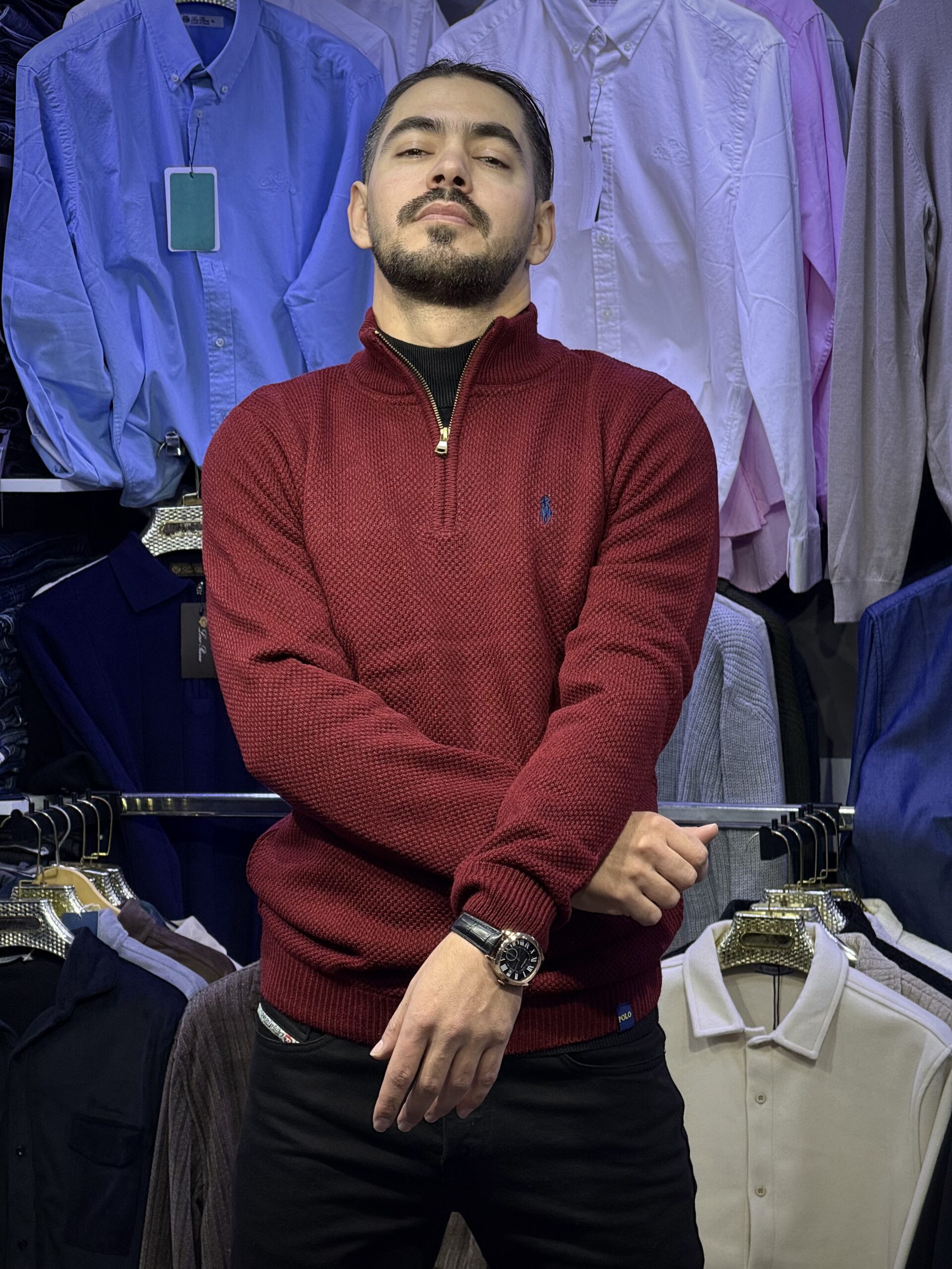 Ralph Lauren Quarter Zip Sweater – Image 9